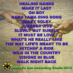 healing hands cd cover back image