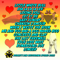 back cover of CD from little white bull