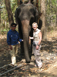Lalit and me with our elephant