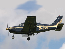G-BPAF in flight