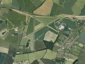 Bourn aerodrome from the air